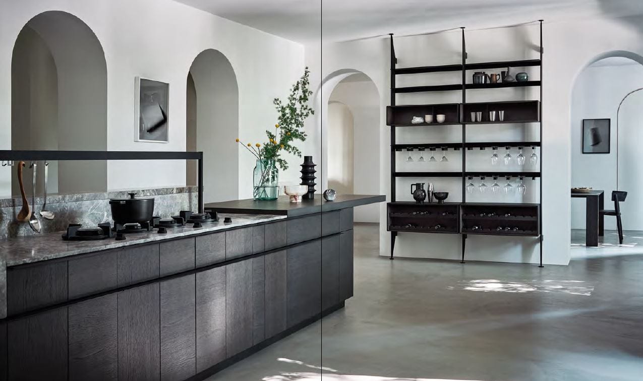 Intarsio — кухонный остров Verde Guatemala