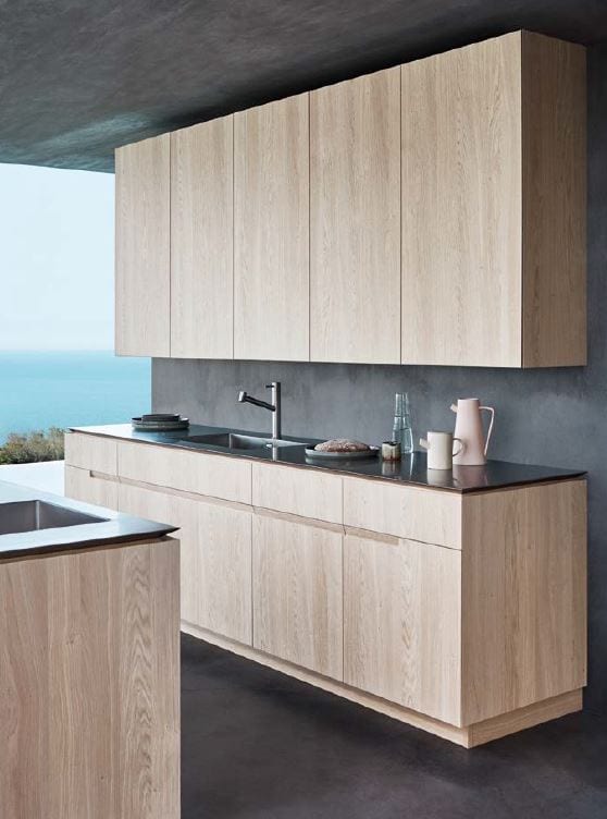 Кухня N_Elle — ультратонкие фасады со скошенным профилем